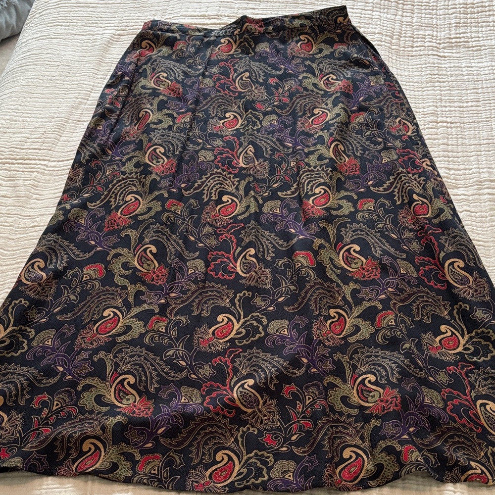 Paisley Print Skirt